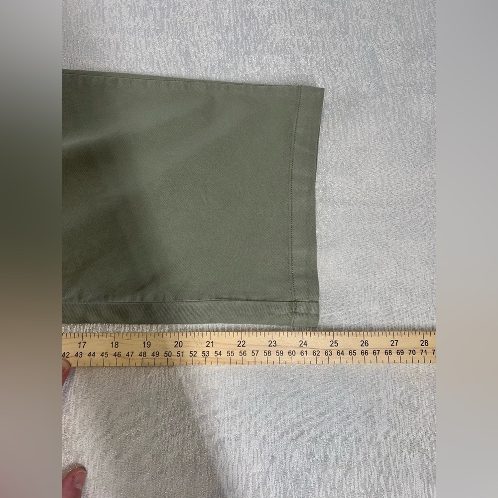 Bixby Nomad Light green twill wide leg cargo pants size 10 NWT - Picture 8 of 9